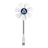 ARCTIC Breeze Mobile - Ventilateur USB 92 mm avec Col Flexible, Grande Performance de Refroidissement, Ventilateur de Bureau, Gadget USB, Petit Ventilateur, Idéal pour le Bureau à Domicile - Blanc ABACO-BZG00-010000